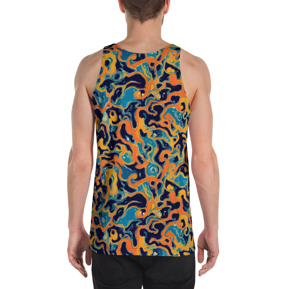 Neon Mariner on Men's Tank Top — Back