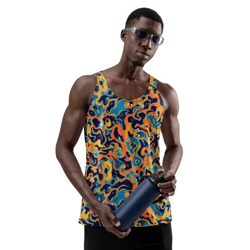 Neon Mariner on Men's Tank Top — Front