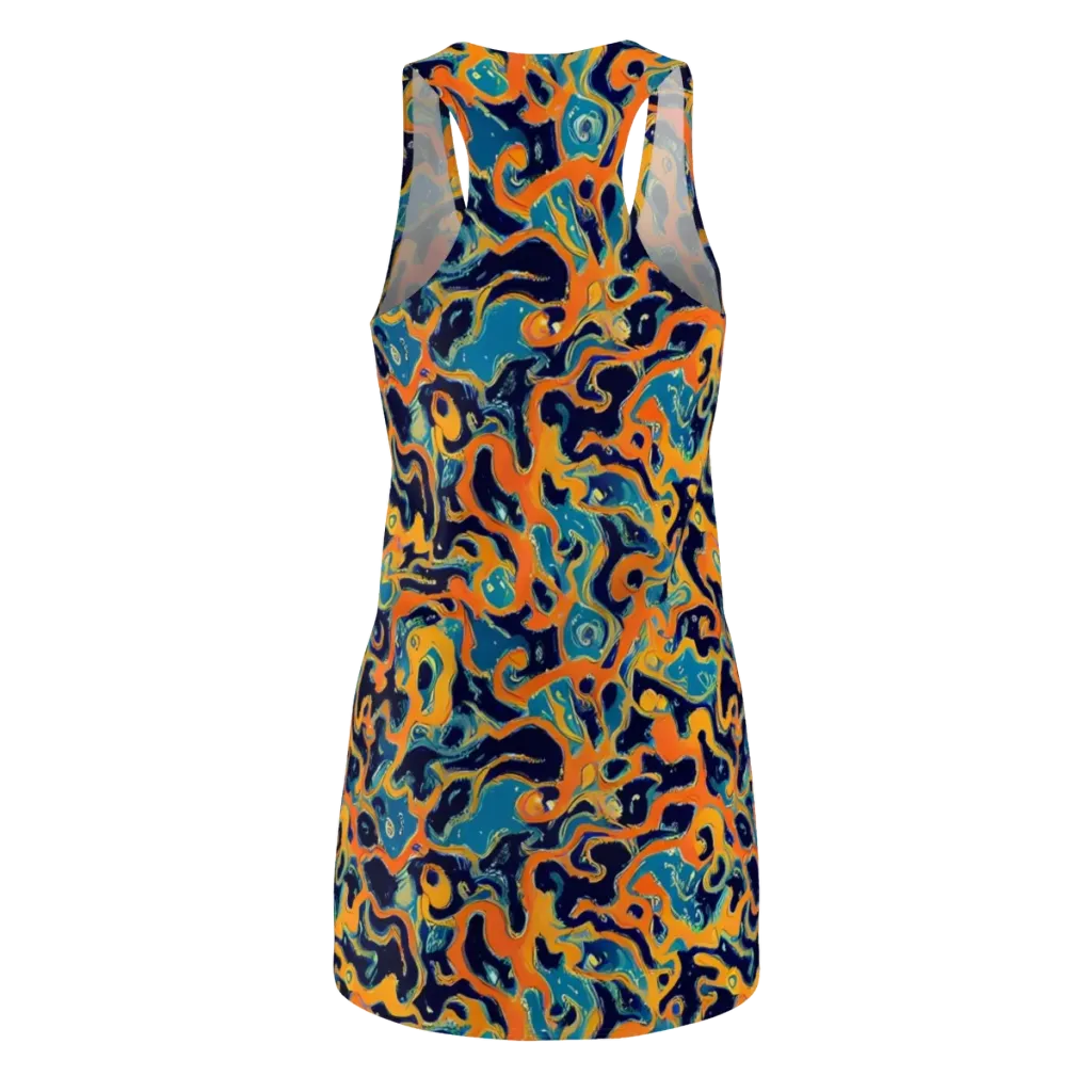 Neon Mariner on Racerback Dress — Back