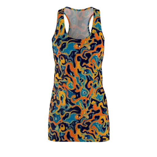 Neon Mariner on a Racerback Dress