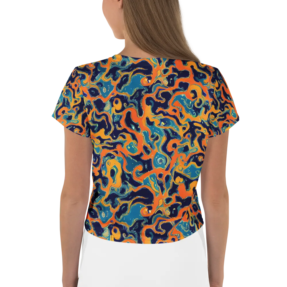 Neon Mariner on Crop Tee — Back