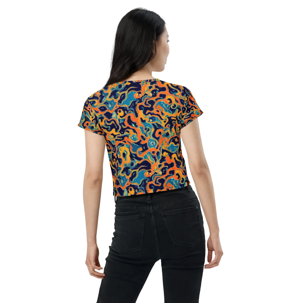 Neon Mariner on Crop Tee — Back