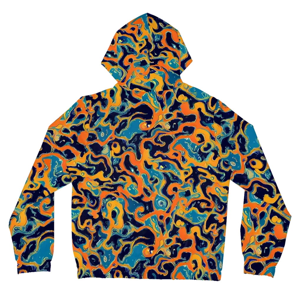 Neon Mariner on Women's Full-Zip Hoodie — Back