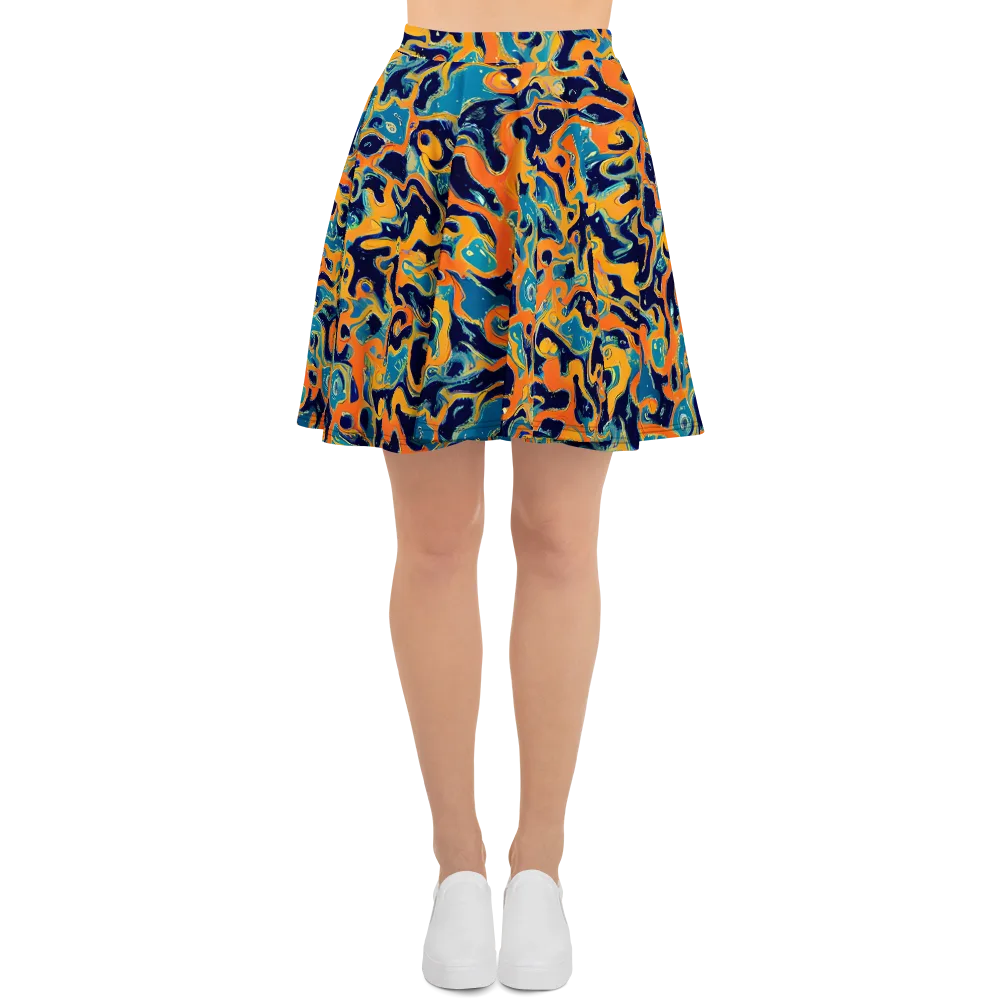 Neon Mariner on Skater Skirt — Front