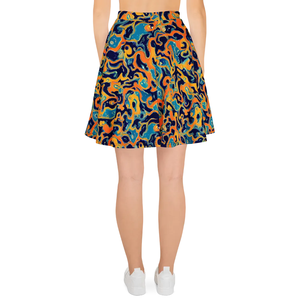 Neon Mariner on Skater Skirt — Back