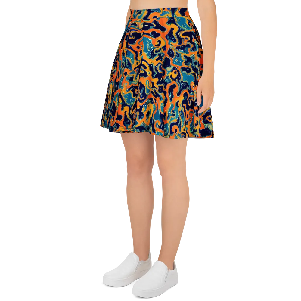 Neon Mariner on Skater Skirt — Left