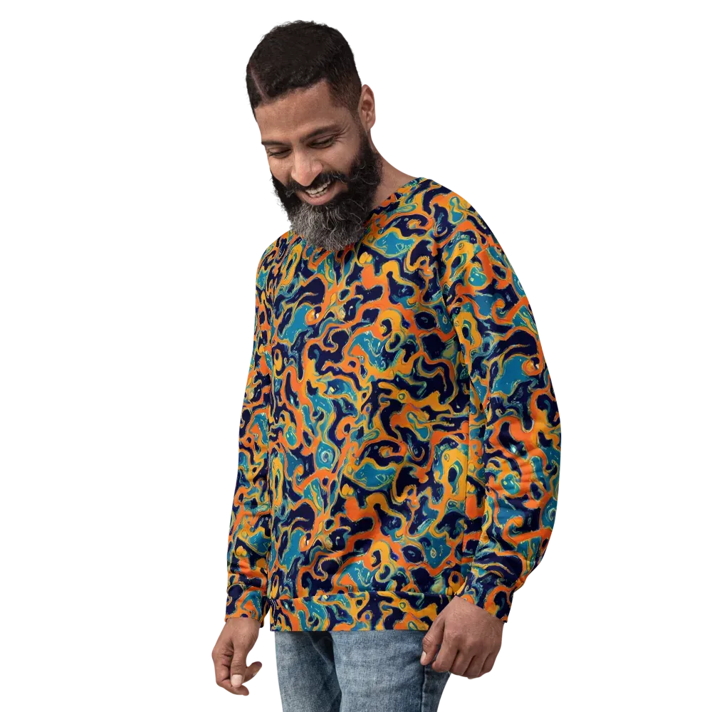 Neon Mariner on Sweatshirt — Left Front