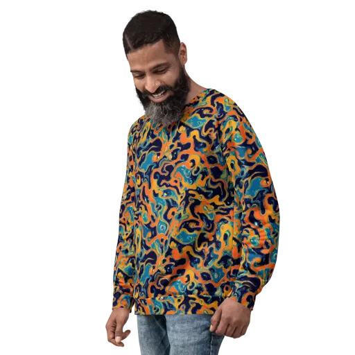 Neon Mariner on a Sweatshirt