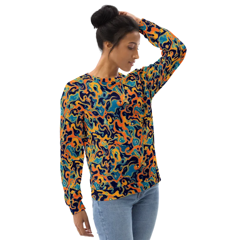 Neon Mariner on Sweatshirt — Right Front