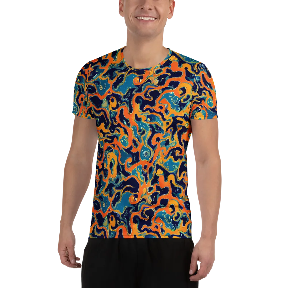 Neon Mariner on Men's Athletic T-Shirt — Front