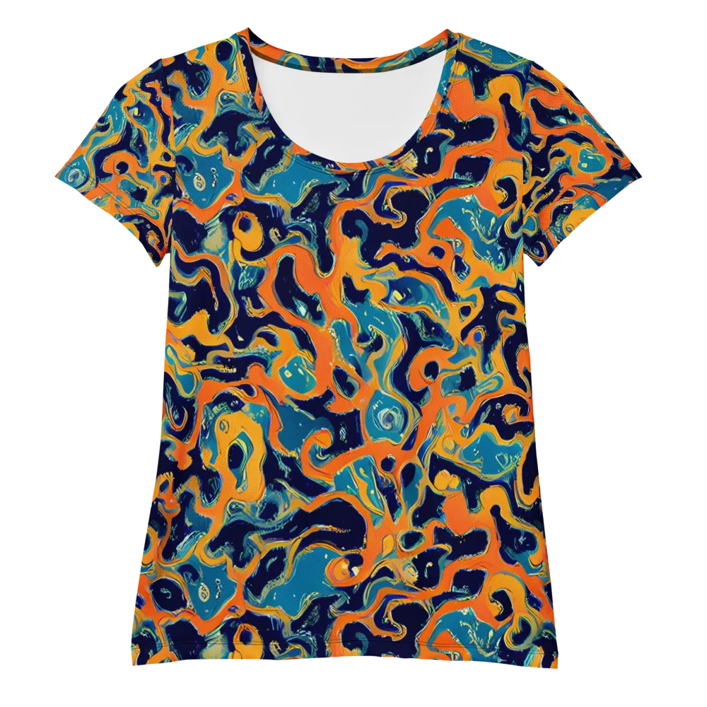Neon Mariner on Women's Athletic T-Shirt — Front