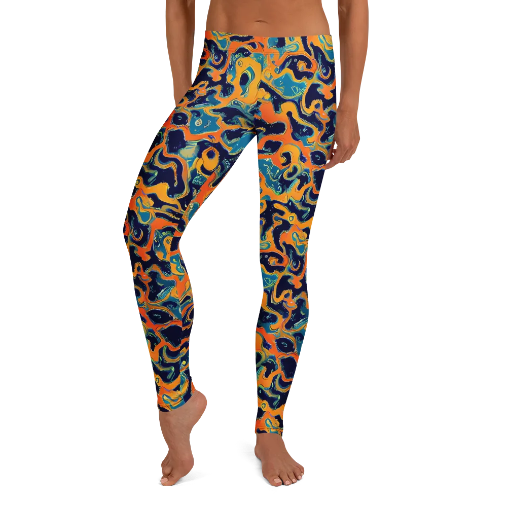 Neon Mariner on Leggings — Front