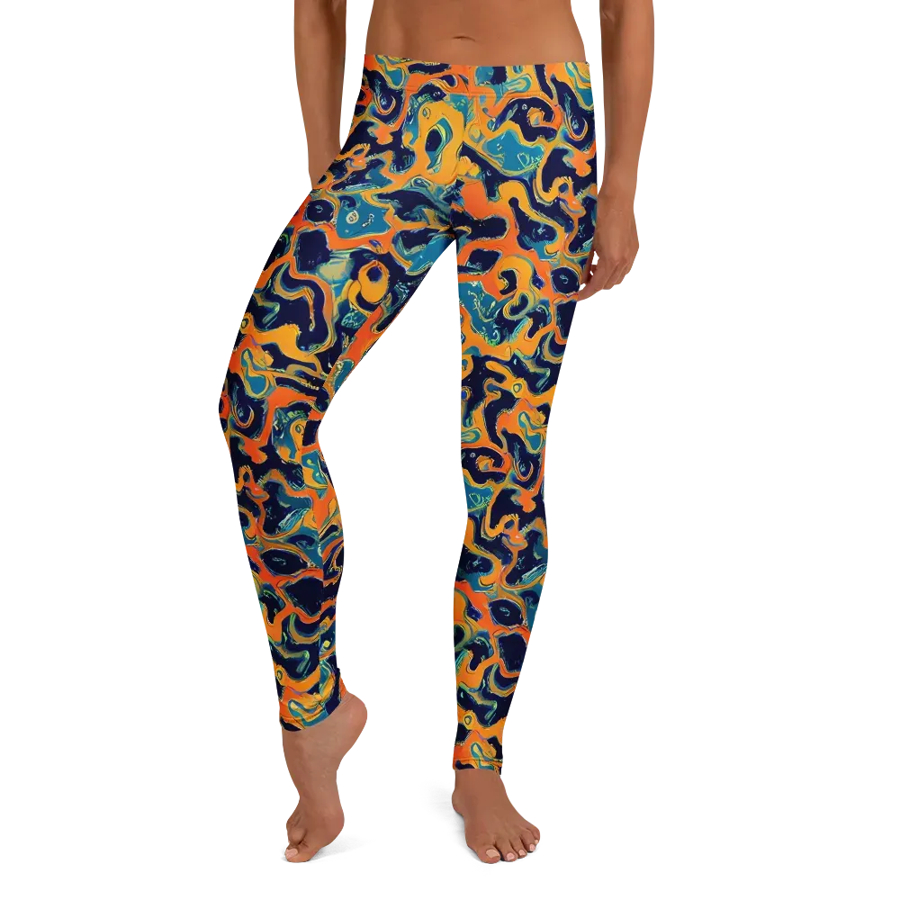 Neon Mariner on Leggings — Front