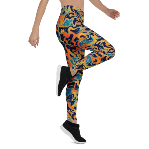 Neon Mariner on a Leggings