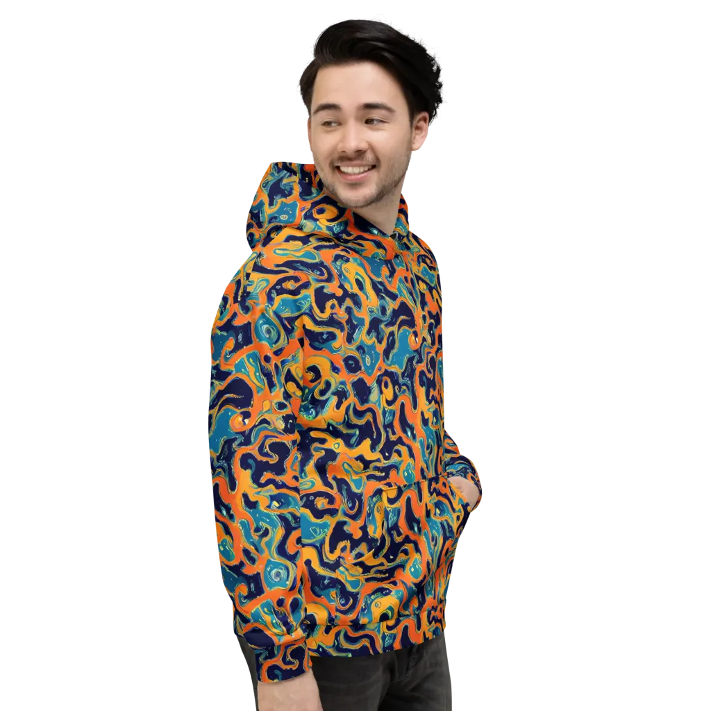 Neon Mariner on Hoodie — Right