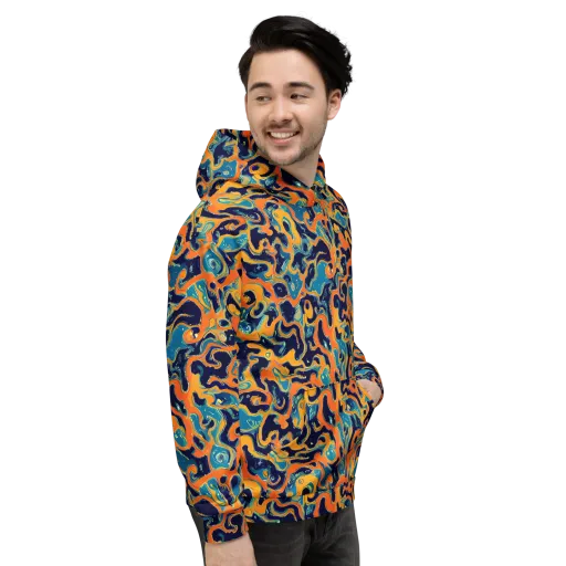 Neon Mariner on a Hoodie