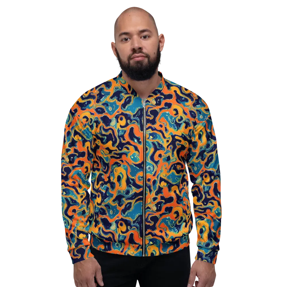 Neon Mariner on Bomber Jacket — Front