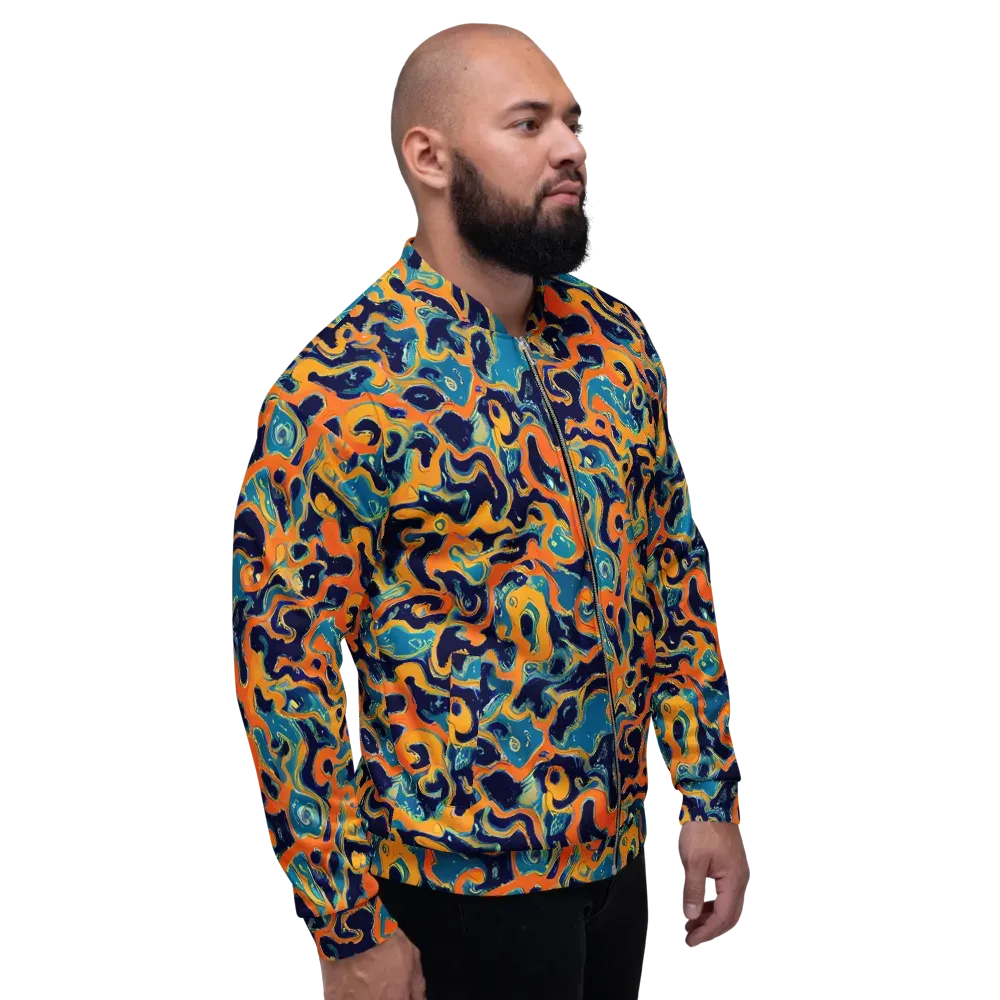 Neon Mariner on Bomber Jacket — Right