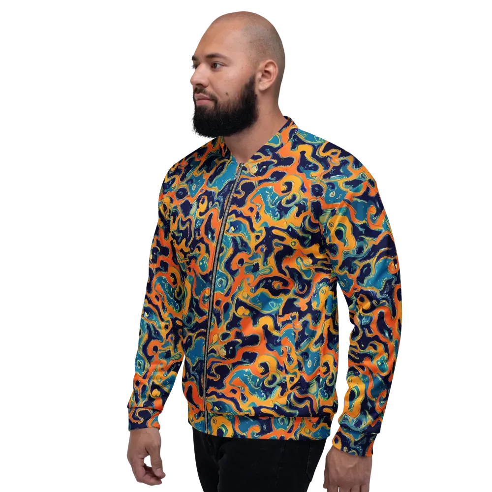 Neon Mariner on Bomber Jacket — Left