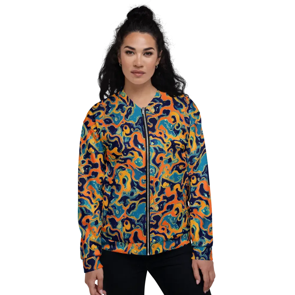Neon Mariner on Bomber Jacket — Front