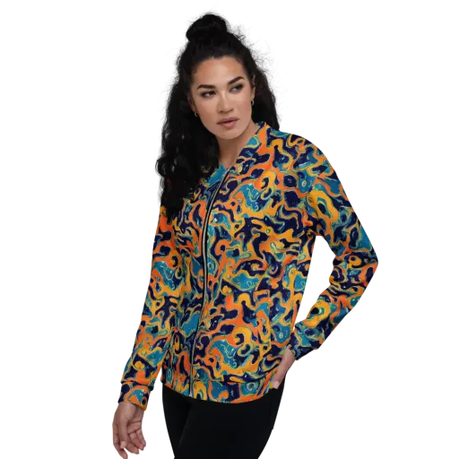Neon Mariner on a Bomber Jacket