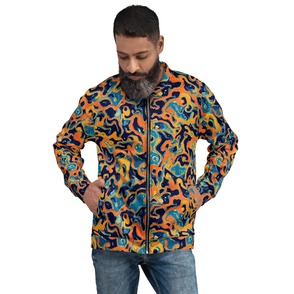 Neon Mariner on Bomber Jacket — Front