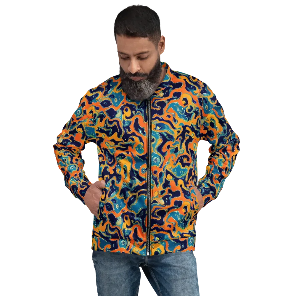 Neon Mariner on Bomber Jacket — Front
