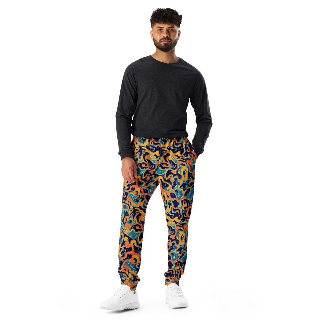 Neon Mariner on Men's Joggers — Front
