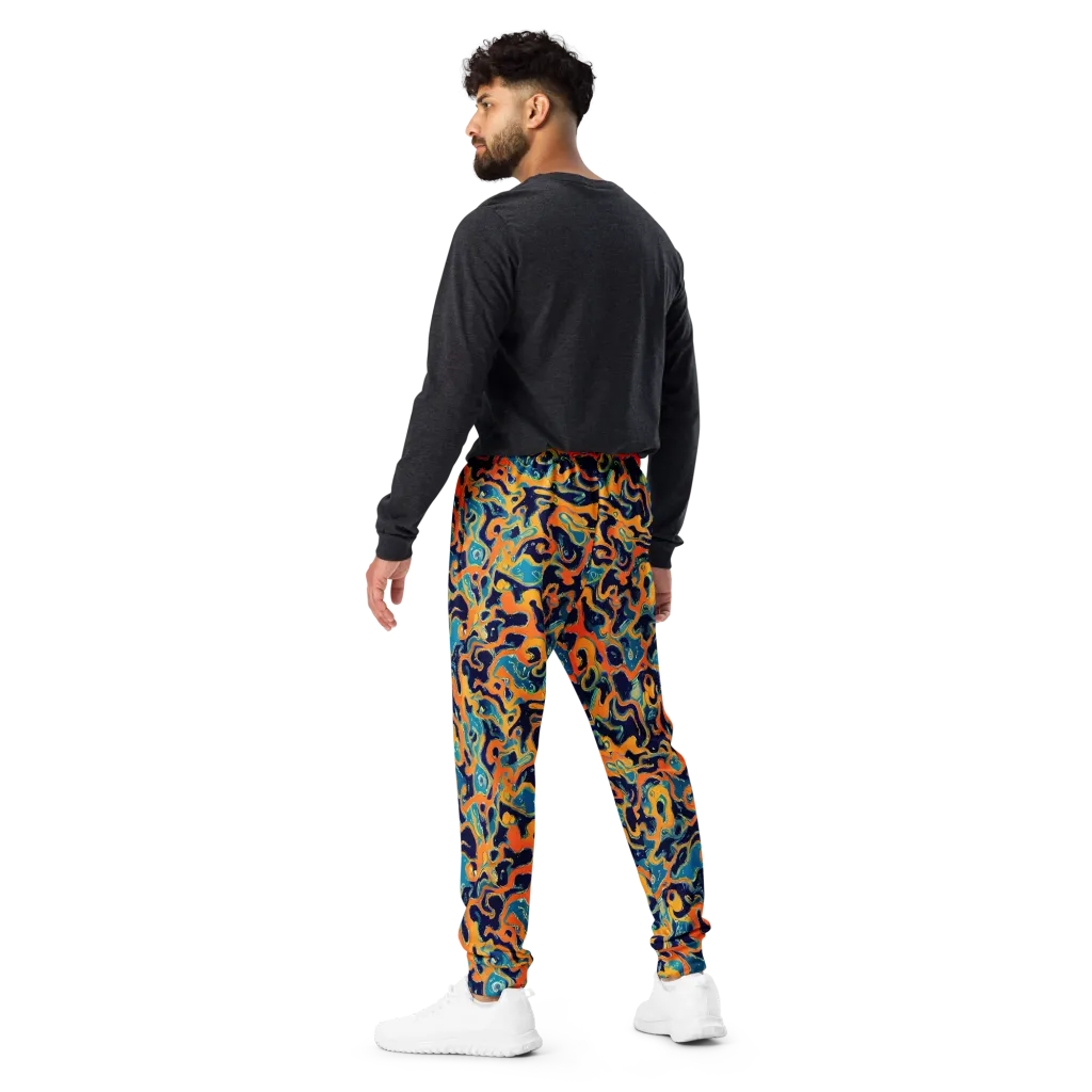 Neon Mariner on Men's Joggers — Back