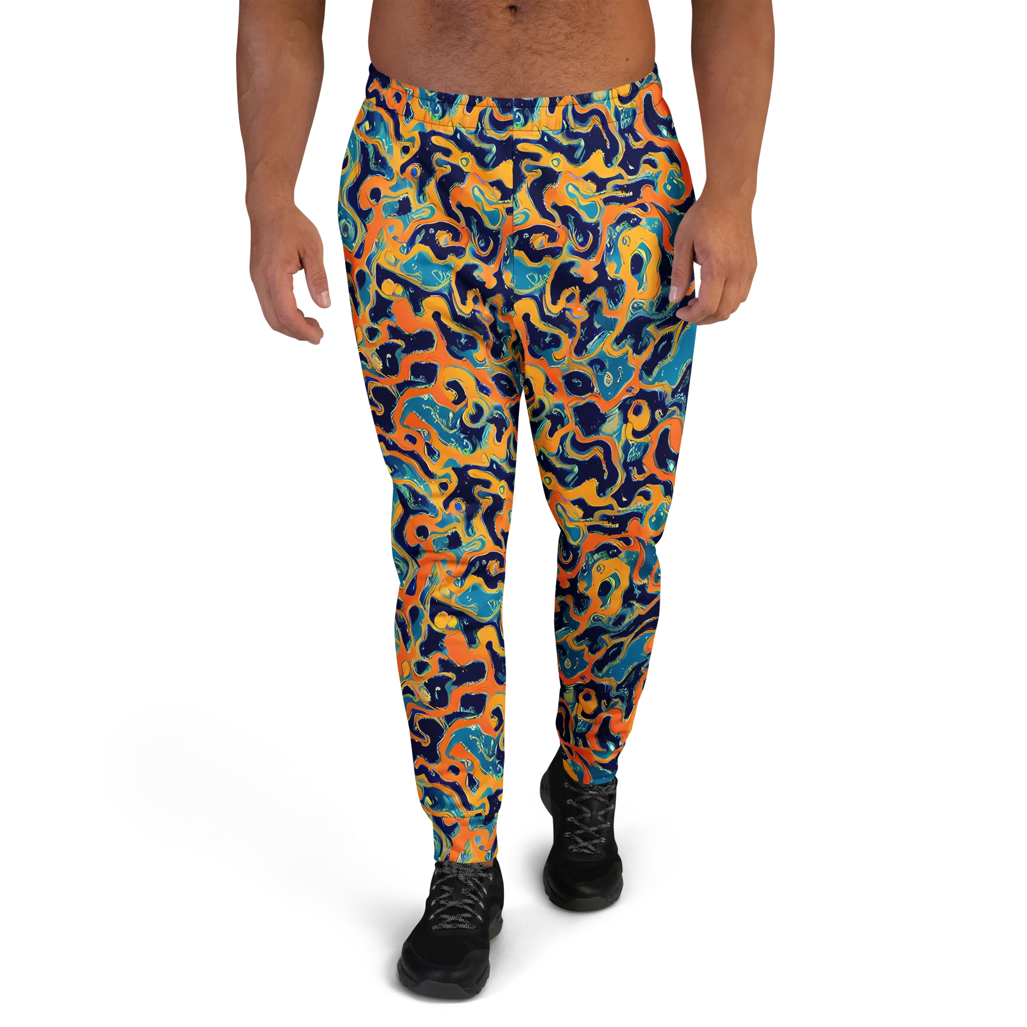 Neon Mariner on Men's Joggers — Front