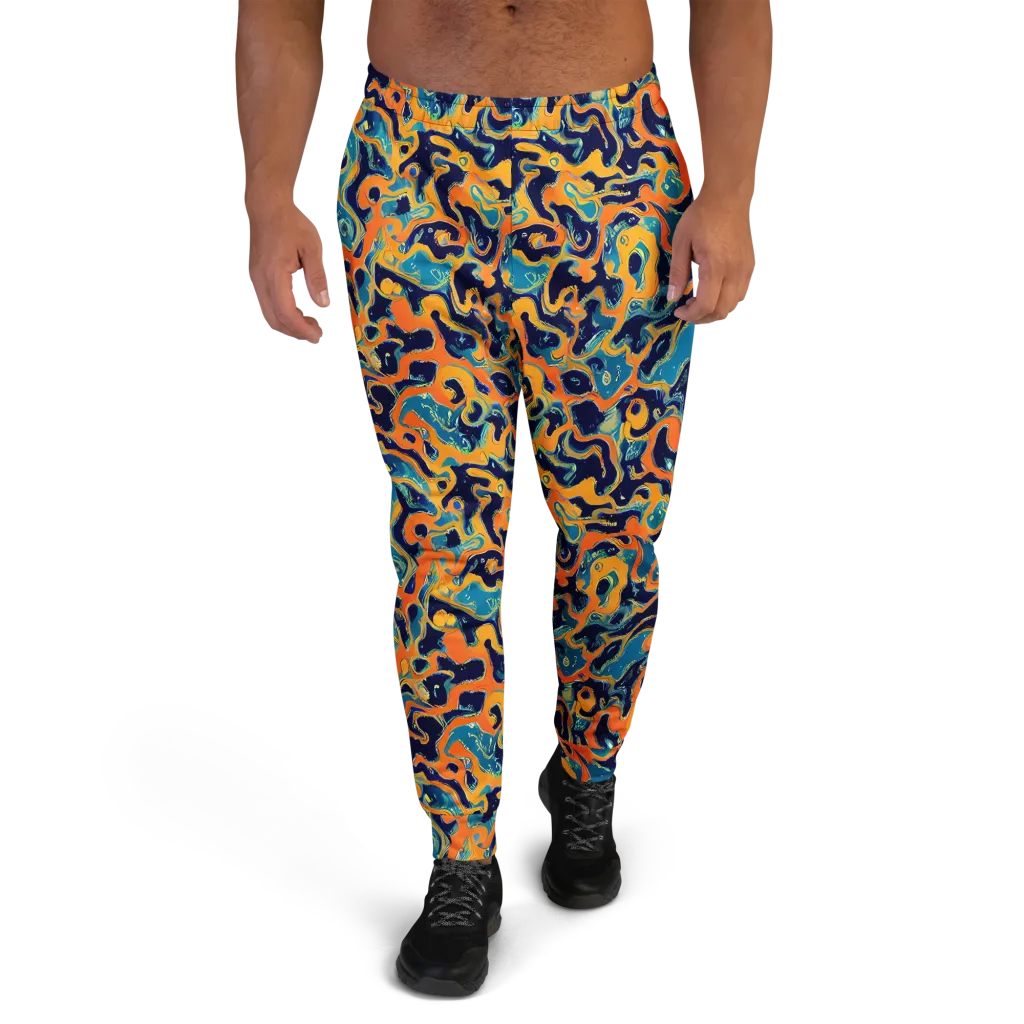 Neon Mariner on Men's Joggers — Front
