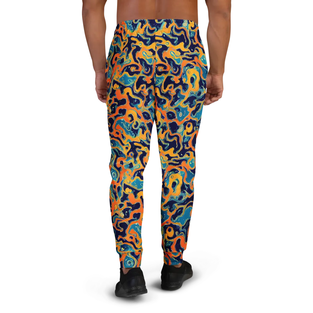 Neon Mariner on Men's Joggers — Back