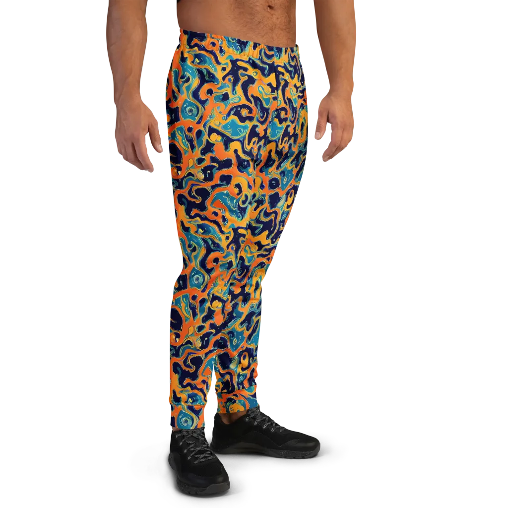 Neon Mariner on Men's Joggers — Right