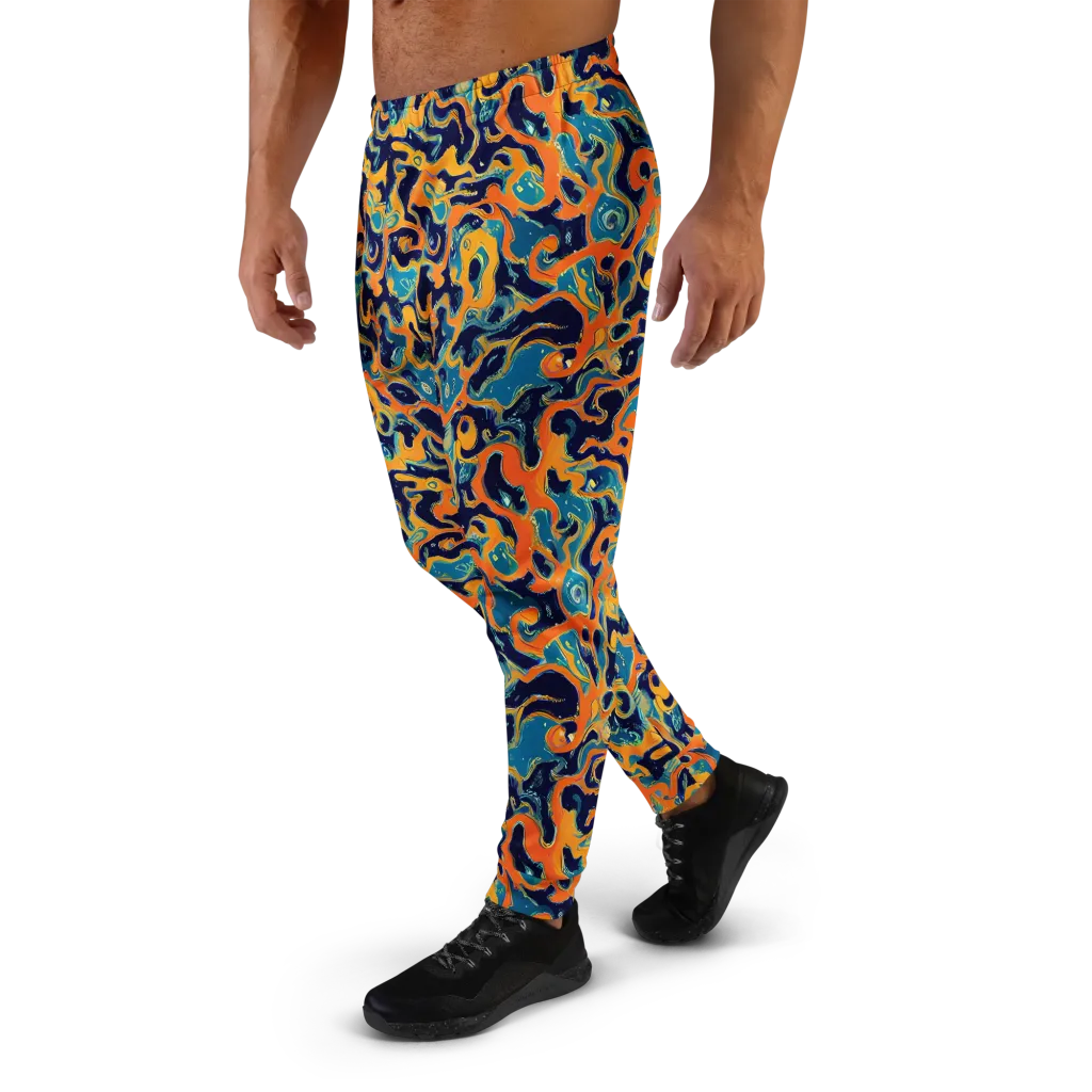 Neon Mariner on Men's Joggers — Left