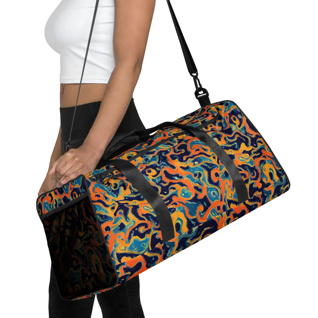 Neon Mariner on Duffle Bag — Front