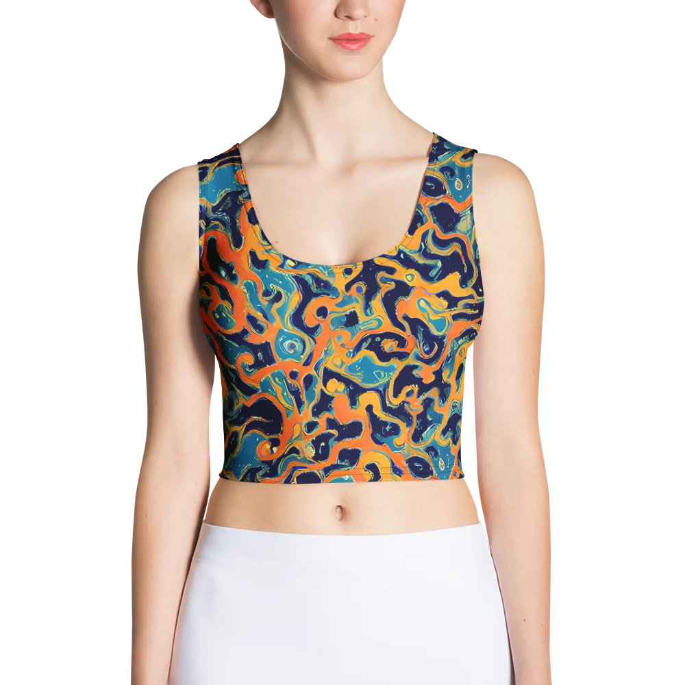 Neon Mariner on Crop Top — Front