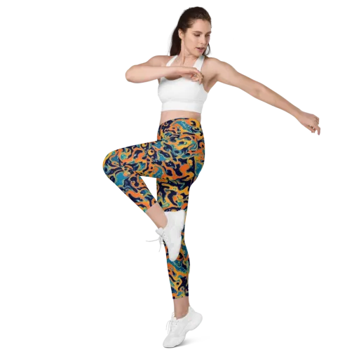 Neon Mariner on a Leggings with Pockets