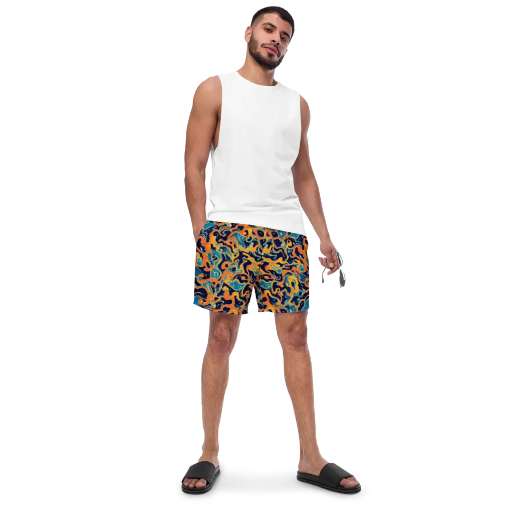 Neon Mariner on Swim Trunks — Front