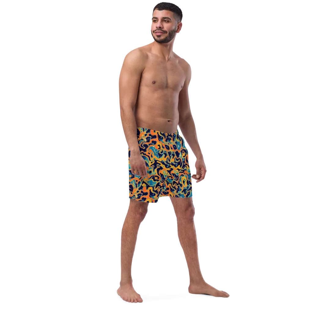 Neon Mariner on Swim Trunks — Right Front