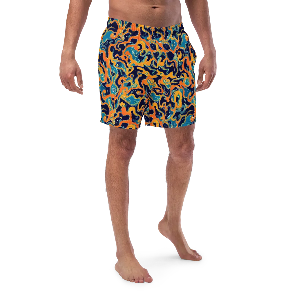 Neon Mariner on Swim Trunks — Front