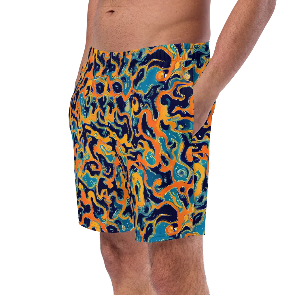 Neon Mariner on Swim Trunks — Left Front