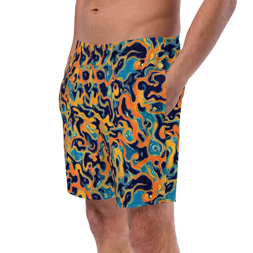 Neon Mariner on a Swim Trunks