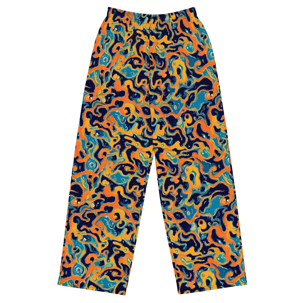 Neon Mariner on Wide-Leg Pants — Front