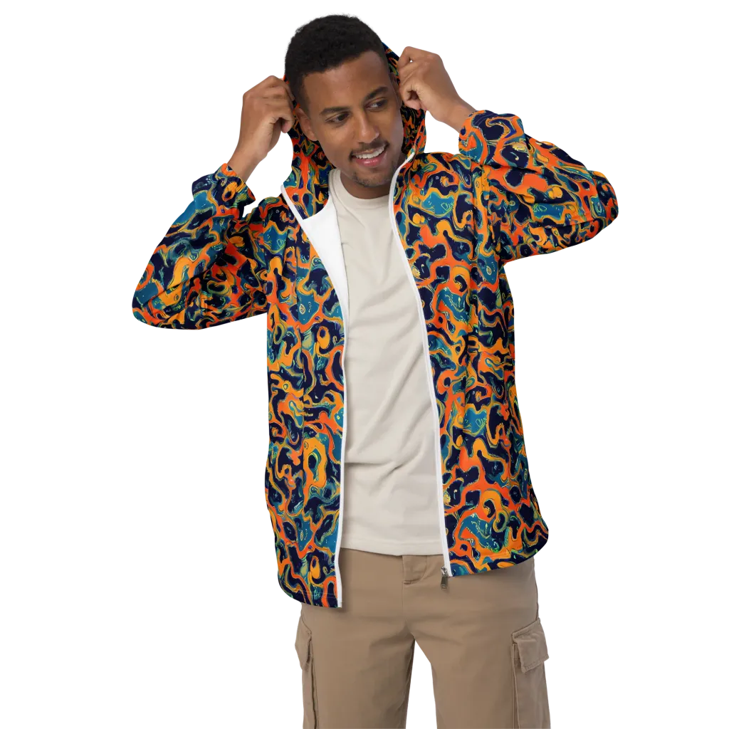 Neon Mariner on Men's Windbreaker — Front