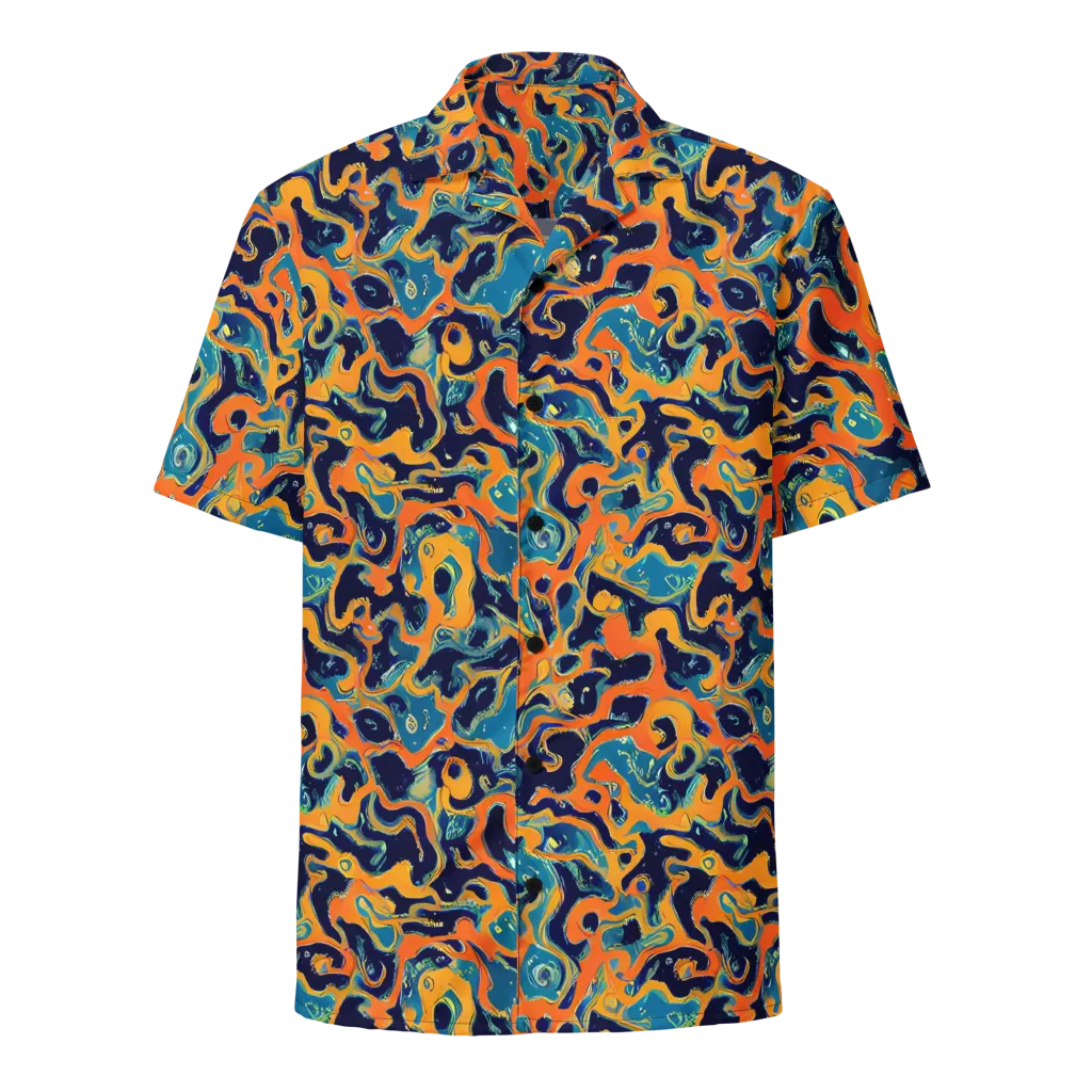 Neon Mariner on Button Shirt — Front