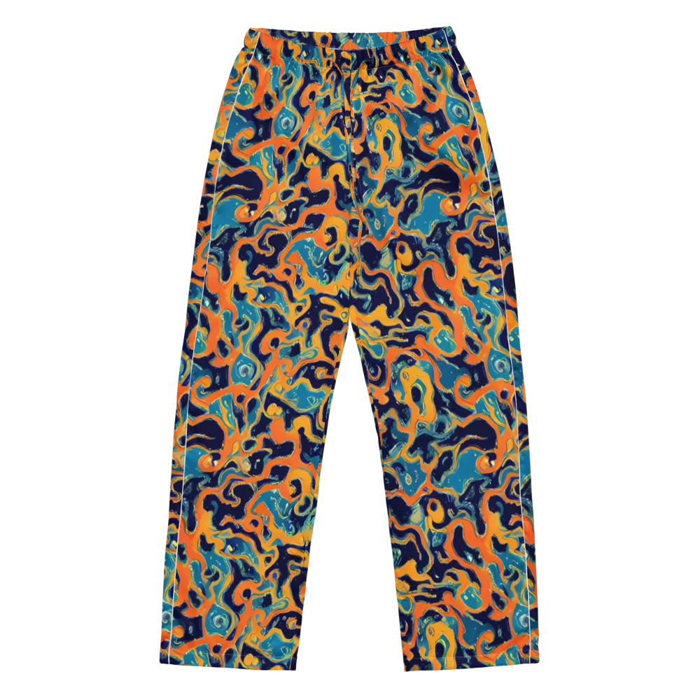 Neon Mariner on Women's Pajama Pants — Front