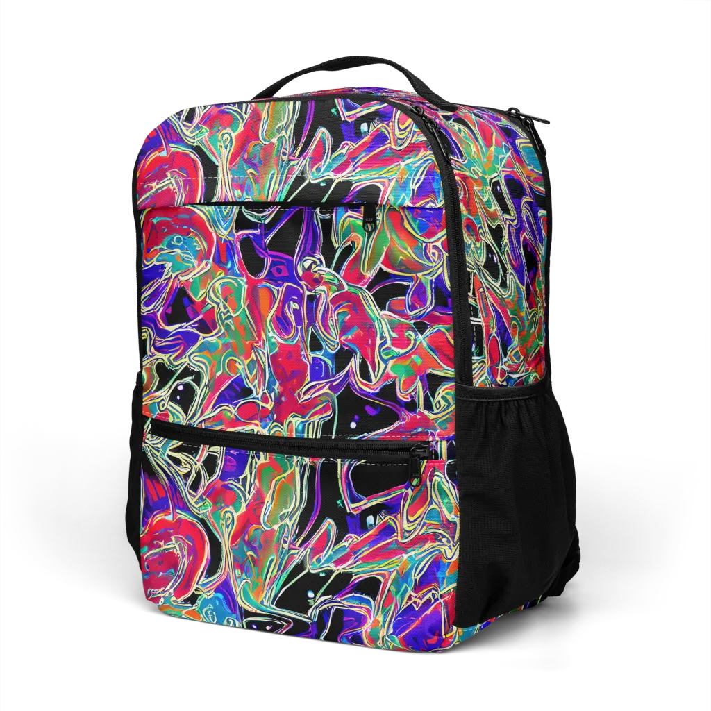 Inkfire Filigree on Utility Backpack — Left Front