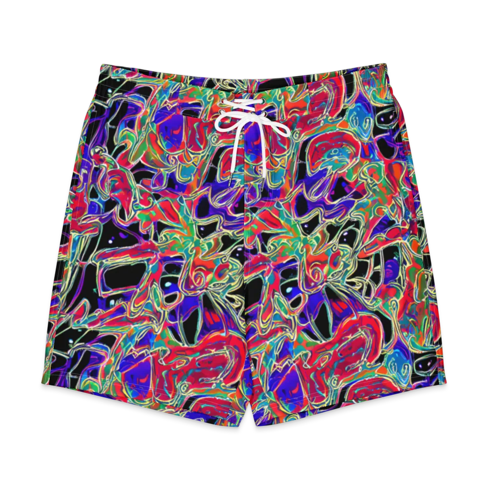 Inkfire Filigree on Men's Board Shorts — Front