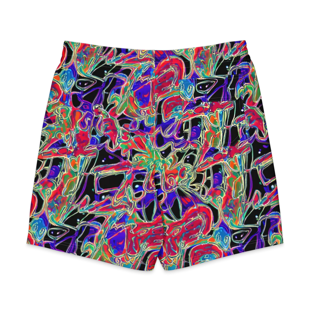 Inkfire Filigree on Men's Board Shorts — Back
