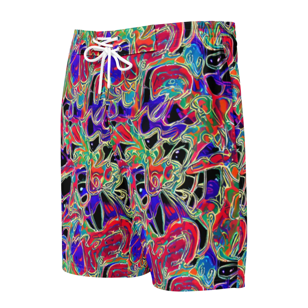 Inkfire Filigree on Men's Board Shorts — Front